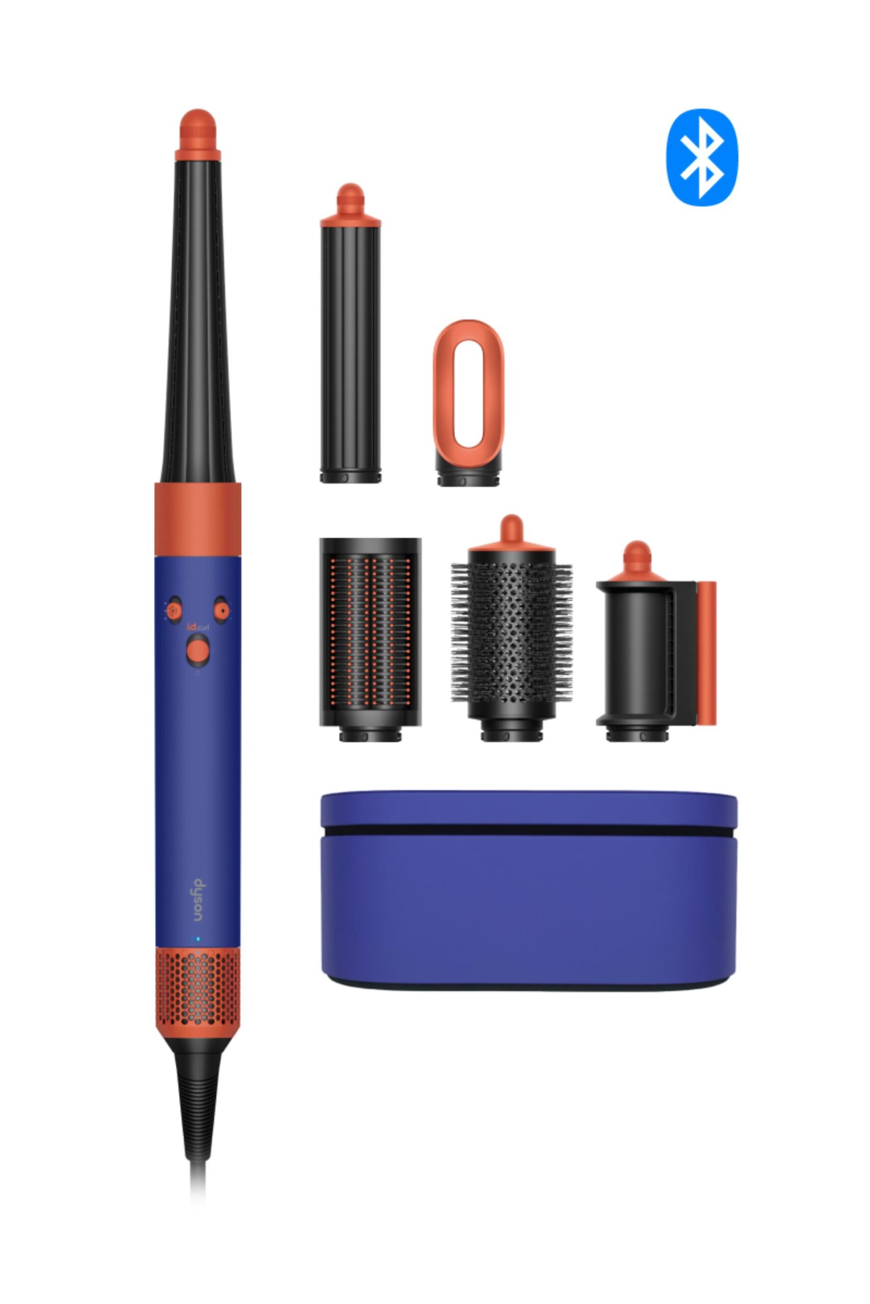 Moldeador multifunciones y secador Dyson HS08 Airwrap i.d. Tecnología Bluetooth (Azul Vinca/Topacio) 100% ORIGINAL